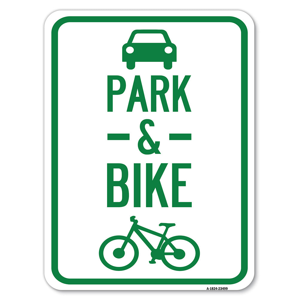 Park & Ride (With Bicycle Graphic