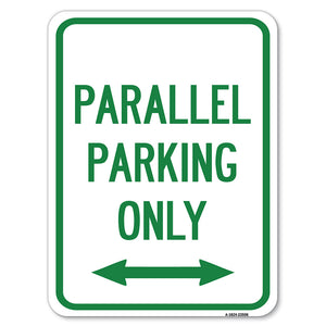 Parallel Parking Only with Bidirectional Arrow