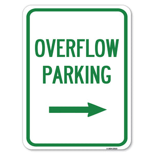 Overflow Parking with Right Arrow