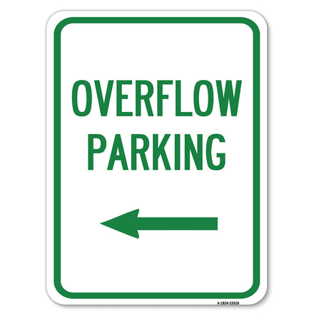 Overflow Parking with Left Arrow