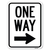 One Way Sign (Right Arrow)