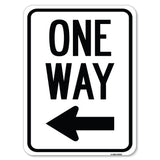 One Way Sign (Left Arrow)