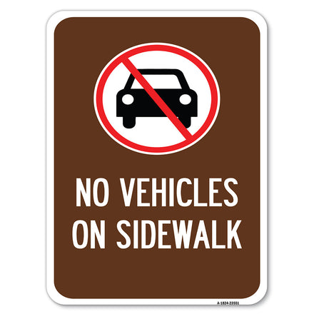 No Vehicles on Sidewalk