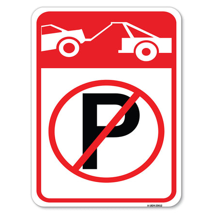 No Parking, Tow Away Zone Symbol