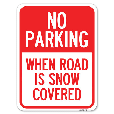 No Parking When Road Is Snow Covered