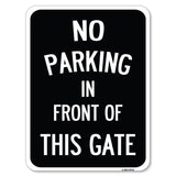 No Parking in Front of This Gate