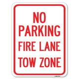 No Parking Fire Lane Tow Zone (K-1645)