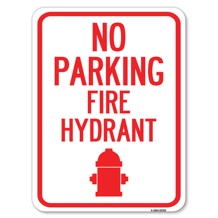 No Parking Fire Hydrant (With Graphic)