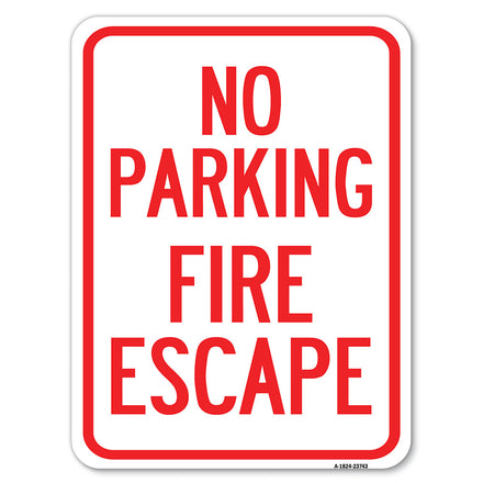 No Parking Fire Escape