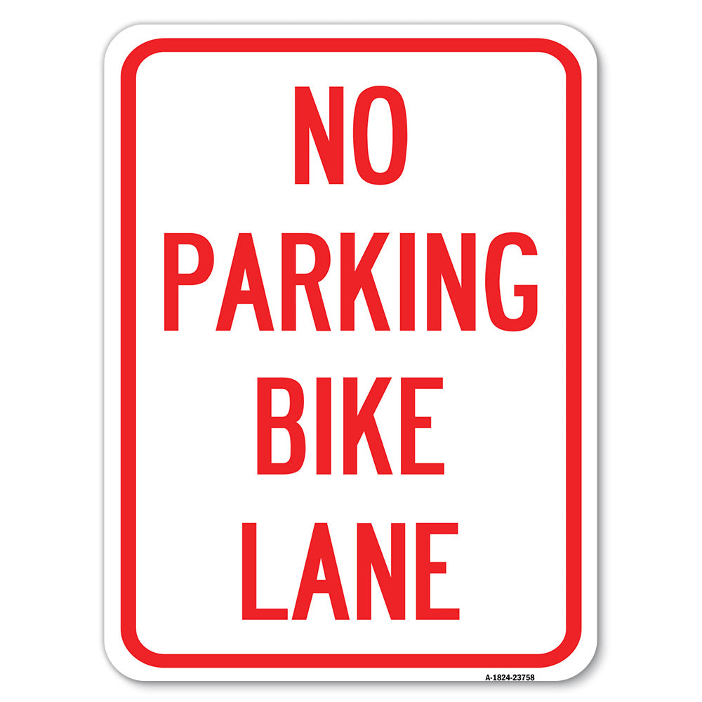 No Parking Bike Lane