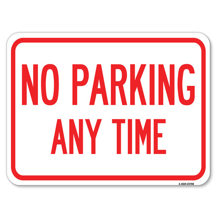 No Parking Anytime Sign, Small