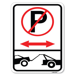 No Parking - Tow Away Zone (With Graphic)