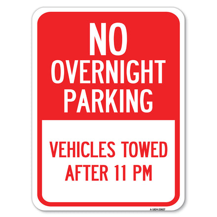 No Overnight Parking, Vehicles Towed After 11 Pm