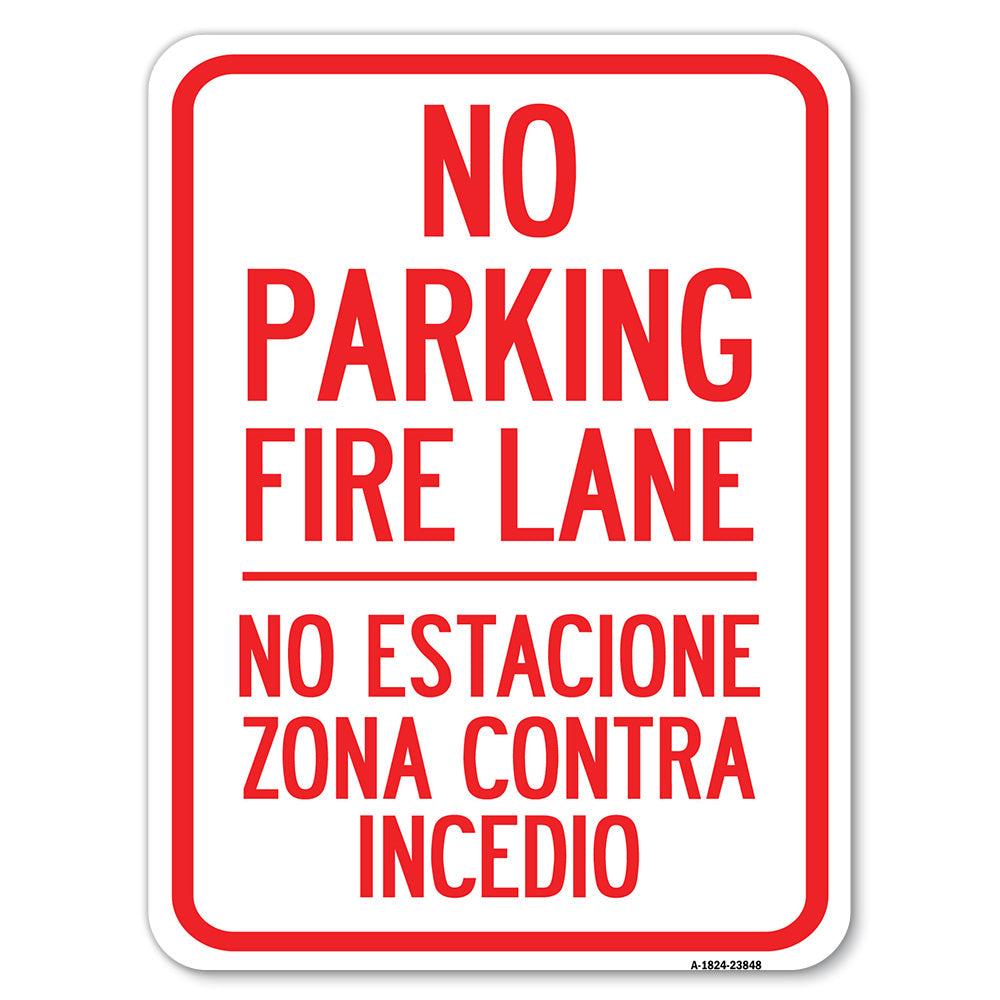 No Estacione Zona Contra Incendio