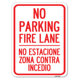 No Estacione Zona Contra Incendio