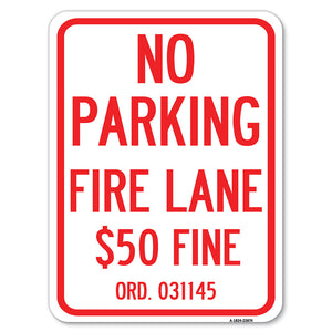 Missouri No Parking Fire Lane $50 Fine