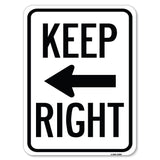 Keep Right Sign (Right Arrow)