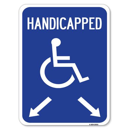 Handicapped Parking with Double Arrows