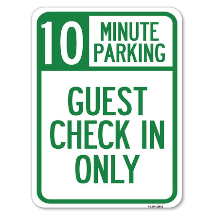 Guest Check in Only, (Choose Your Limit) Minute Parking