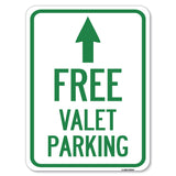 Free Valet Parking with Ahead Arrow