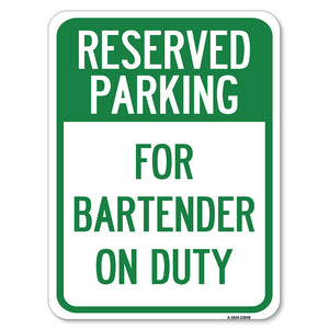 For Bartender on Duty