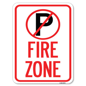 Fire Zone (No Parking Symbol)