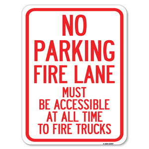 Fire Lane Must Be Accessible at All Time to Fire Trucks