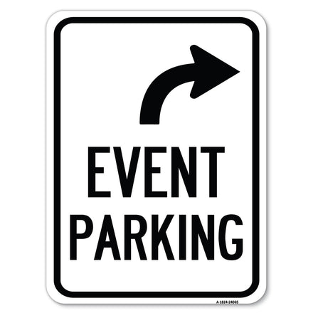 Event Parking Only (With Upper Right Arrow)