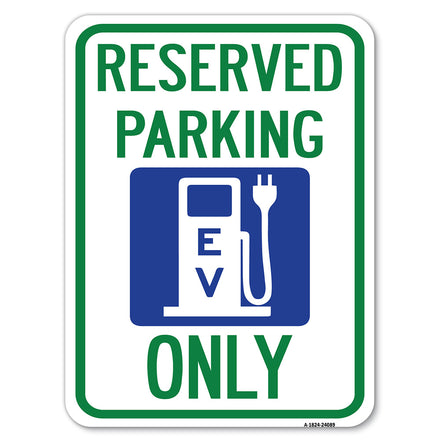 Ev Only (With Electric Vehicle Charging Station Graphic)