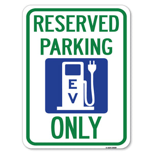 Ev Only (With Electric Vehicle Charging Station Graphic)