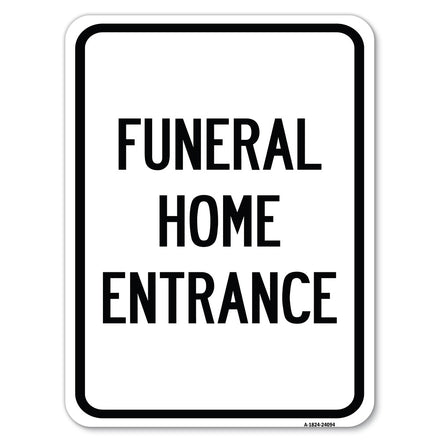 Entrance Sign Funeral Home Entrance