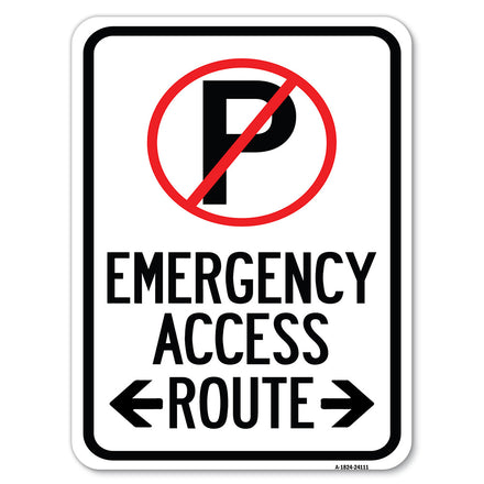 Emergency Access Route (With Bidirectional Arrow)