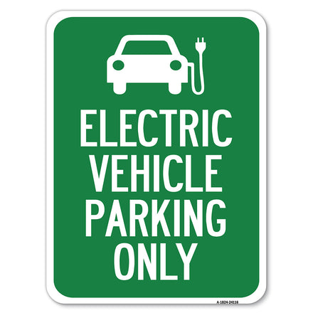 Electric Vehicle Parking Only (With Graphic)