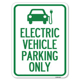 Electric Vehicle Parking Only (With Graphic)