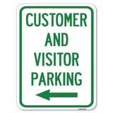 Customer and Visitor Parking (With Left Arrow)