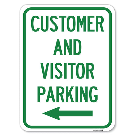 Customer and Visitor Parking (With Left Arrow)