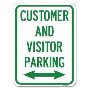 Customer and Visitor Parking (Bidirectional Arrow)