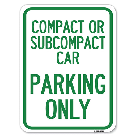 Compact or Subcompact Car Parking Only