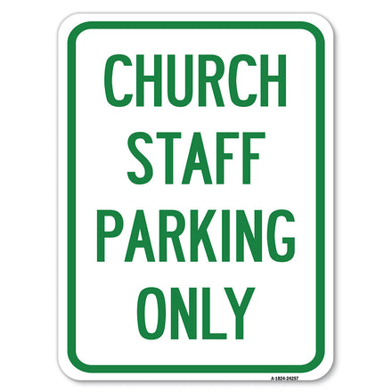 Church Staff Parking Only