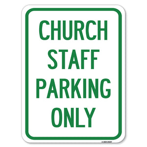 Church Staff Parking Only