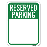 Blank Reserved Parking