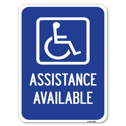 Assistance Available with Handicap Symbol