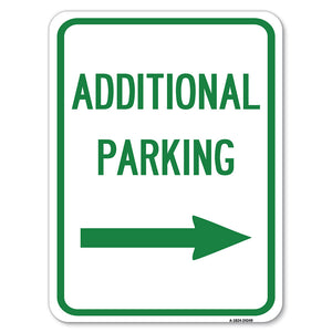 Additional Parking Sign (Right Arrow)