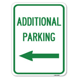 Additional Parking Sign (Left Arrow)