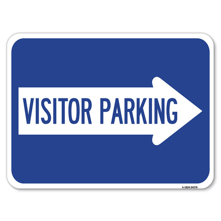 Visitor Parking (With Right Arrow)