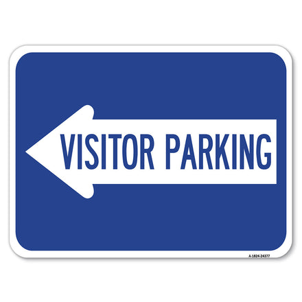 Visitor Parking (With Left Arrow)