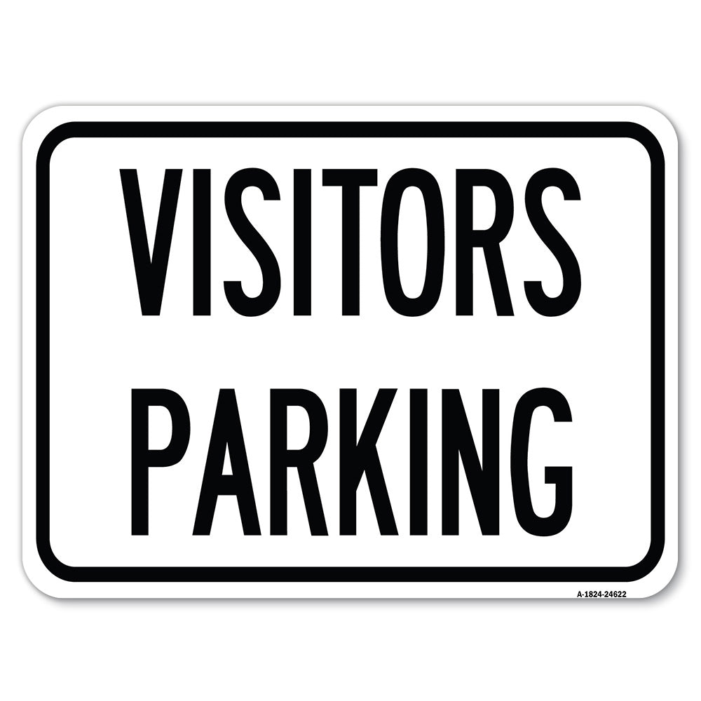 Parking Lot Sign Visitors Parking