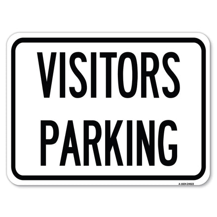 Parking Lot Sign Visitors Parking