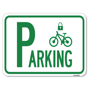 Parking (With Cycle and Lock Symbol)