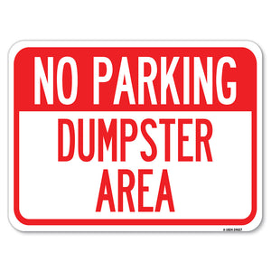 No Parking Dumpster Area